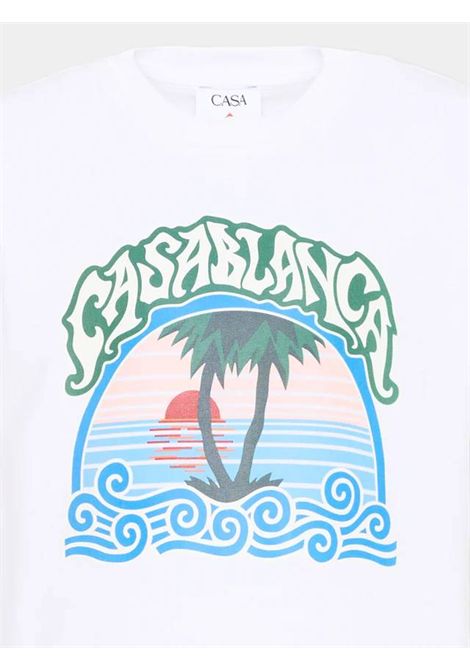 T-shirt con logo CASABLANCA KIDS | JTS03803